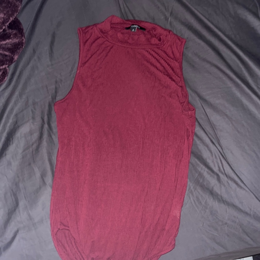 Maroon body suit